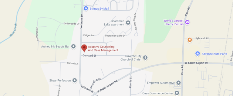 map to therapy at adaptive counseling and case management in traverse city